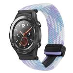 For Huawei Watch 2 20mm Magnetic Buckle Braided Watch Band(Violet)