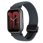 For Amazfit Active Magnetic Buckle 20mm Braided Watch Band(Space Gray)