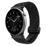 For Amazfit GTR Mini Magnetic Buckle 20mm Braided Watch Band(Stars Black)