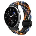 For Amazfit GTR Mini Magnetic Buckle 20mm Braided Watch Band(Camouflage Colorful)