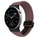 For Amazfit GTR Mini Magnetic Buckle 20mm Braided Watch Band(Smoky Purple)