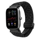 For Amazfit GTS4 Mini Magnetic Buckle 20mm Braided Watch Band(Stars Black)