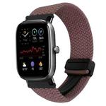 For Amazfit GTS4 Mini Magnetic Buckle 20mm Braided Watch Band(Smoky Purple)