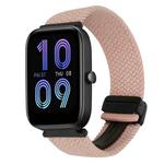 For Amazfit Bip 3 Magnetic Buckle 20mm Braided Watch Band(Pink)