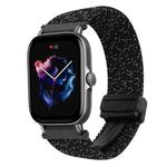 For Amazfit GTS 3 Magnetic Buckle 20mm Braided Watch Band(Stars Black)