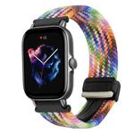 For Amazfit GTS 3 Magnetic Buckle 20mm Braided Watch Band(Colorful)