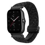 For Amazfit GTS 2e Magnetic Buckle 20mm Braided Watch Band(Stars Black)