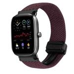 For Amazfit GTS 2 Mini Magnetic Buckle 20mm Braided Watch Band(Crimson Cherry)