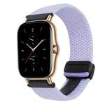 For Amazfit GTS 2 Magnetic Buckle 20mm Braided Watch Band(Purple)