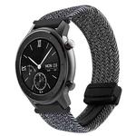 For Amazfit GTR 42mm Magnetic Buckle 20mm Braided Watch Band(Metal Gray)