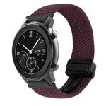 For Amazfit GTR 42mm Magnetic Buckle 20mm Braided Watch Band(Crimson Cherry)