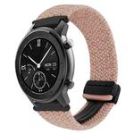 For Amazfit GTR 42mm Magnetic Buckle 20mm Braided Watch Band(Starlight Pink)