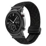 For Amazfit GTR 42mm Magnetic Buckle 20mm Braided Watch Band(Starlight Black)