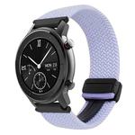 For Amazfit GTR 42mm Magnetic Buckle 20mm Braided Watch Band(Purple)