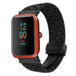 For Amazfit Bip Magnetic Buckle 20mm Braided Watch Band(Stars Black)