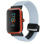 For Amazfit Bip Magnetic Buckle 20mm Braided Watch Band(Blue)