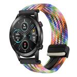 For Honor Magic Watch 2 42mm 20mm Magnetic Buckle Braided Watch Band(Colorful)