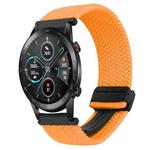 For Honor Magic Watch 2 42mm 20mm Magnetic Buckle Braided Watch Band(Orange)