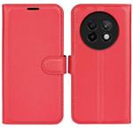 For Realme 13+ 5G Litchi Texture Horizontal Flip Leather Phone Case with Holder(Red)