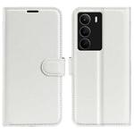 For Realme C71 4G Litchi Texture Horizontal Flip Leather Phone Case with Holder(White)
