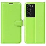 For Realme C71 4G Litchi Texture Horizontal Flip Leather Phone Case with Holder(Green)