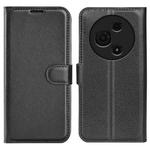 For TCL 605 / 60 SE Litchi Texture Horizontal Flip Leather Phone Case with Holder(Black)