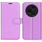 For TCL 605 / 60 SE Litchi Texture Horizontal Flip Leather Phone Case with Holder(Purple)