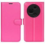 For TCL 605 / 60 SE Litchi Texture Horizontal Flip Leather Phone Case with Holder(Rose red)