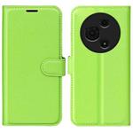 For TCL 605 / 60 SE Litchi Texture Horizontal Flip Leather Phone Case with Holder(Green)
