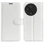 For TCL 60R 5G / 60 5G Litchi Texture Horizontal Flip Leather Phone Case with Holder(White)