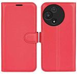 For TCL 60R 5G / 60 5G Litchi Texture Horizontal Flip Leather Phone Case with Holder(Red)