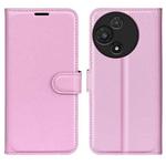 For TCL 60R 5G / 60 5G Litchi Texture Horizontal Flip Leather Phone Case with Holder(Pink)