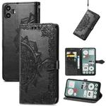 For Nothing CMF Phone 1 Mandala Flower Embossed Leather Phone Case(Black)