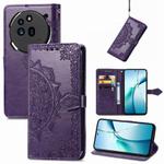 For Nothing Phone 3a Mandala Flower Embossed Leather Phone Case(Purple)