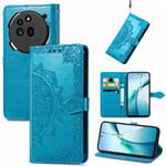 For Nothing Phone 3a Mandala Flower Embossed Leather Phone Case(Blue)