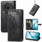 For Nothing Phone 3a Pro Mandala Flower Embossed Leather Phone Case(Black)