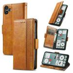 For Nothing CMF Phone 1 CaseNeo Splicing Dual Magnetic Buckle Leather Phone Case(Khaki)