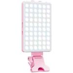 V12A Phone Laptop Video Conference Fill Lamp Portable Selfie Live Streaming LED Fill Light(Pink)