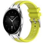 For Xiaomi Watch S2 22mm Quick Release Silver Buckle Royal Silicone Watch Band(Vital Yellow)