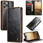 For iPhone 16 Pro CaseMe 003 Crazy Horse Texture Flip Leather Phone Case(Coffee)