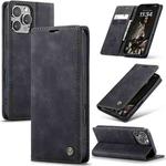 For iPhone 16 Pro CaseMe 013 Multifunctional Horizontal Flip Leather Phone Case(Black)