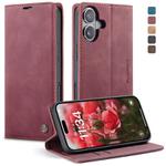 For iPhone 17 CaseMe 013 Multifunctional Horizontal Flip Leather Phone Case(Red)