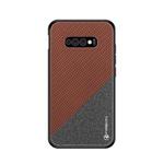 PINWUYO Honors Series Shockproof PC + TPU Protective Case for Galaxy S10e(Brown)