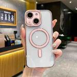 For iPhone 15 Plus Imitation Original Magsafe TPU Phone Case(Pink)