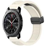 For Samsung Galaxy Gear S3 Frontier Window Blind Magnetic Buckle 22mm Silicone Watch Band(Starlight)