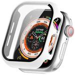 For Apple Watch Series 10 42mm Tempered Glass Film Integrated PC Watch Case(White)