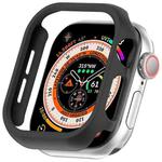 For Apple Watch Series 10 42mm Half Pack PC Hollow Watch Case(Black)