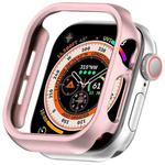 For Apple Watch Series 10 42mm Half Pack PC Hollow Watch Case(Rose Gold)