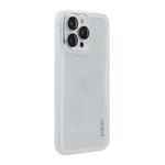 For iPhone 15 Pro Max ENKAY Hat-Prince Translucent Matte TPU Phone Case with Lens Film(White)