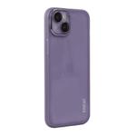 For iPhone 15 Plus ENKAY Hat-Prince Translucent Matte TPU Phone Case with Lens Film(Purple)